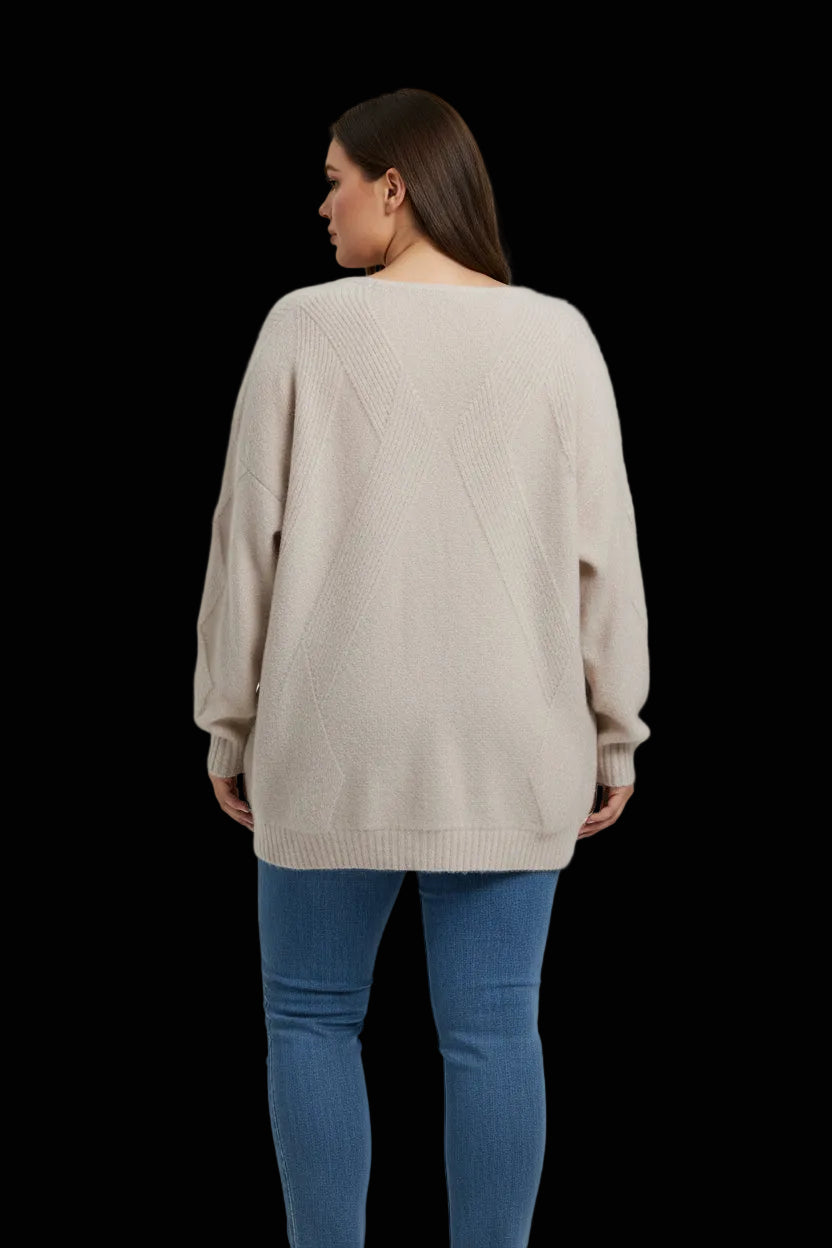 Lala Berlin — Mohair Wool Knit Dress in Cream — back view | Rent designer fashion at Laura Messerschmitt Berlin