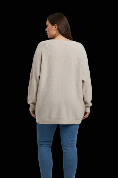 Lala Berlin — Mohair Wool Knit Dress in Cream — back view | Rent designer fashion at Laura Messerschmitt Berlin