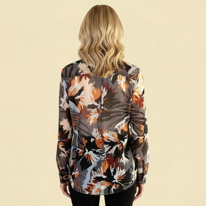 Dorothee Schumacher 100% Silk Floral Blouse Size 2 / EU 36 90s
