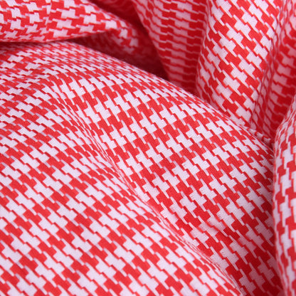 Gabriela Hearst — Rot-weißes Hahnentritt-Midikleid