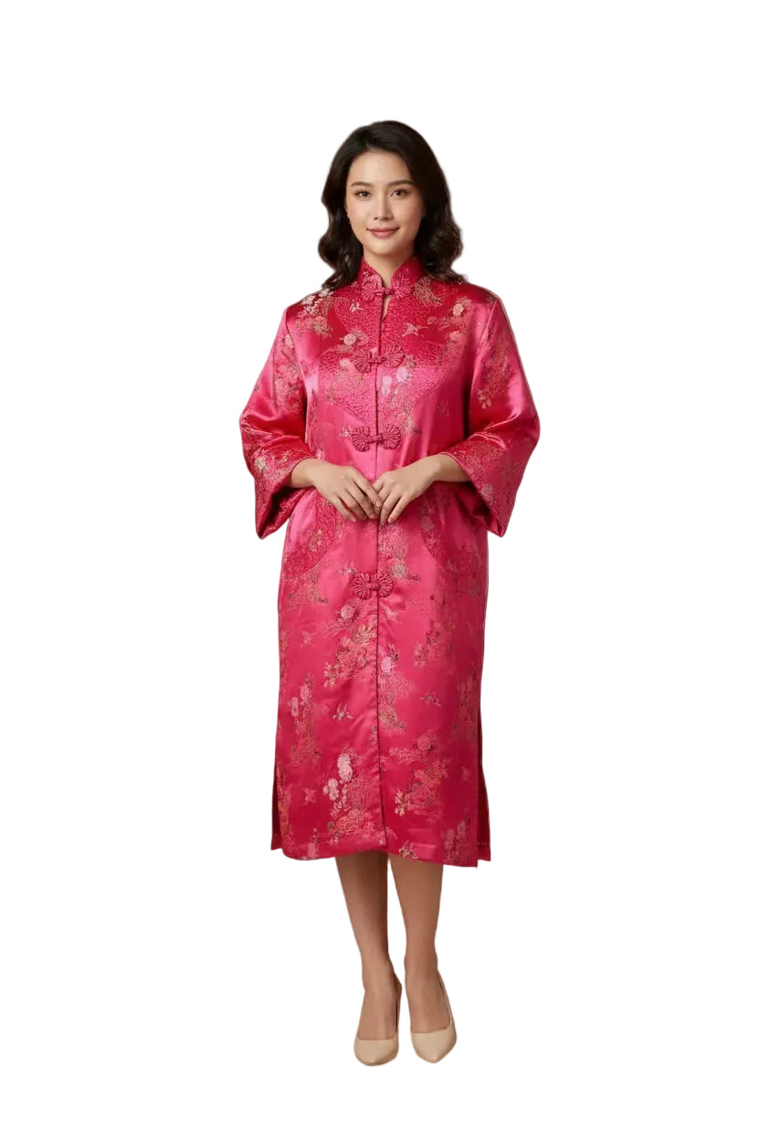 ? Designer — Haus Robe (Brokat) in Chinesische Seide Brokat
