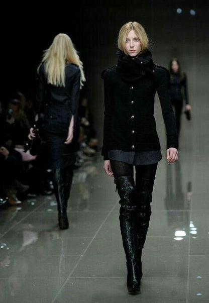 Burberry Prorsum — Python-Overknee-Stiefel, Herbst 2010