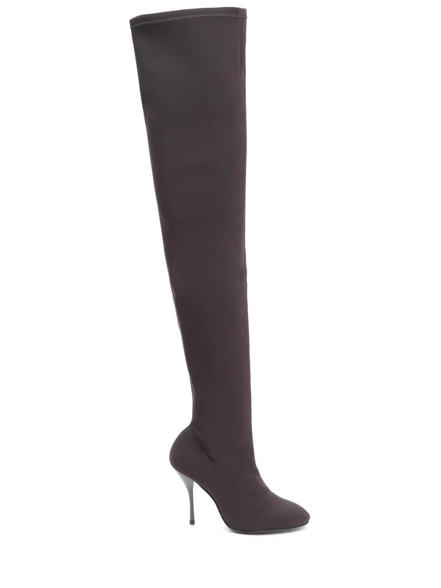 Stuart Weitzman — Black Neoprene Over-the-Knee Boots — detail view | Rent designer fashion at Laura Messerschmitt Berlin