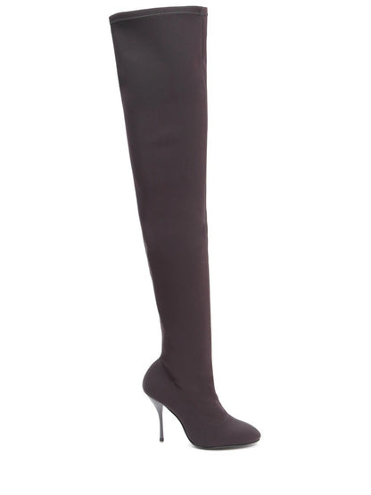 Stuart Weitzman — Black Neoprene Over-the-Knee Boots — detail view | Rent designer fashion at Laura Messerschmitt Berlin