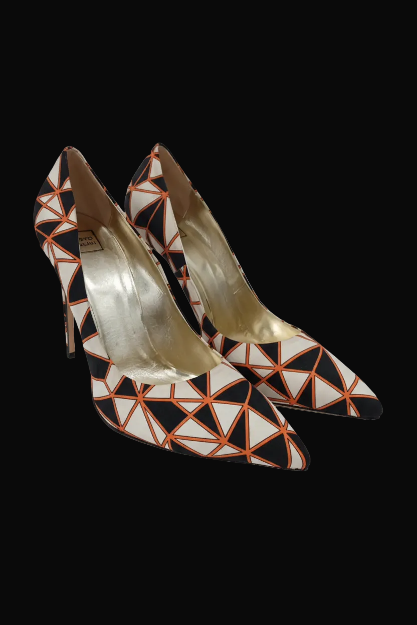 Fausto Puglisi — Silk Pumps — front view