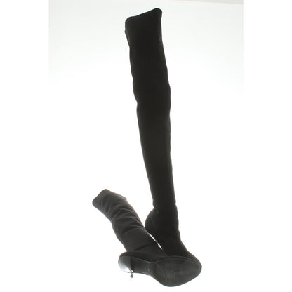 Stuart Weitzman — Black Neoprene Over-the-Knee Boots — front view | Rent designer fashion at Laura Messerschmitt Berlin