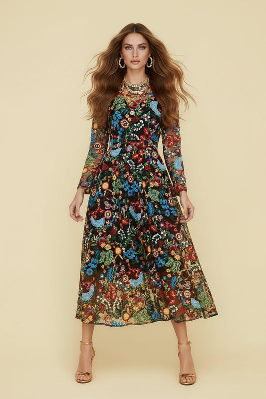 Midi Dress Jolin by MATSOUR'I 36 HANDMADE IN BERLIN