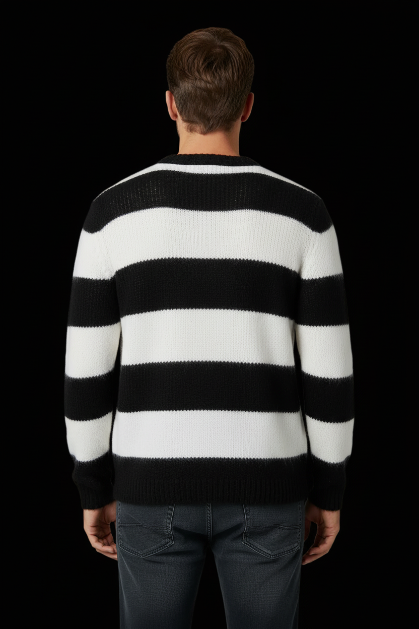 So Good To Wear striped cashmere jumper front view