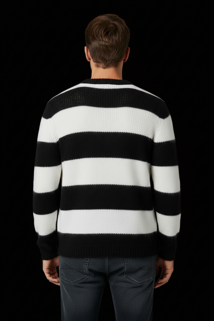 So Good To Wear striped cashmere jumper front view