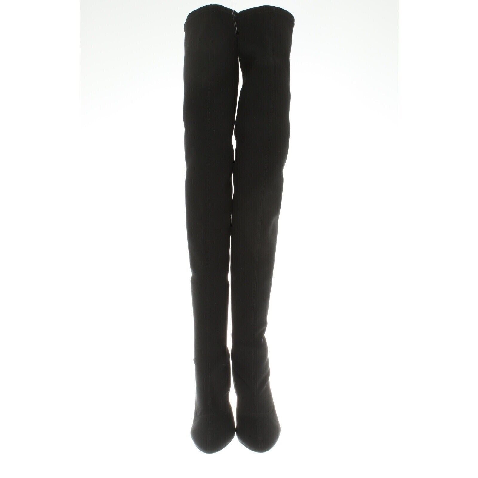 Stuart Weitzman — Black Neoprene Over-the-Knee Boots — back view | Rent designer fashion at Laura Messerschmitt Berlin