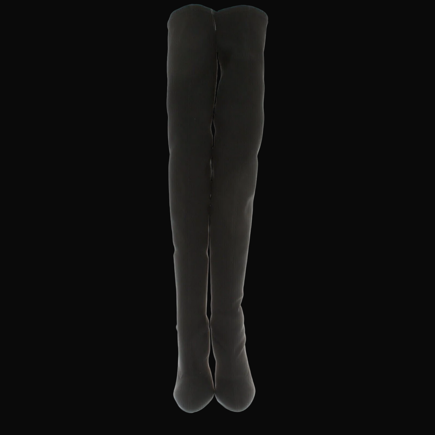 Stuart Weitzman — Black Neoprene Over-the-Knee Boots — front view