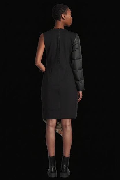 Marcell von Berlin — One-Sleeve Camo Dress — front view | Rent designer fashion at Laura Messerschmitt Berlin