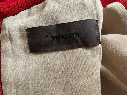 Jo No Fui — Wool Etui Dress in Red — front view | Rent designer fashion at Laura Messerschmitt Berlin
