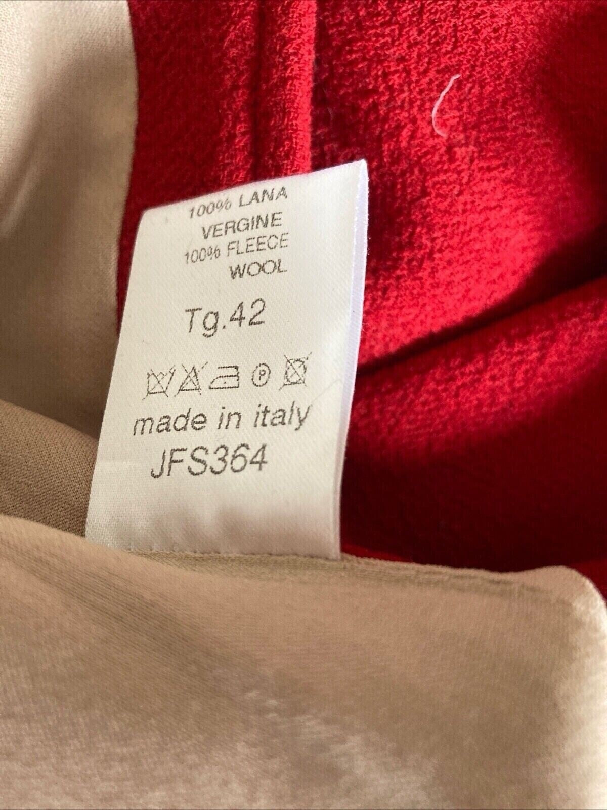 Jo No Fui — Wool Etui Dress in Red — detail view | Rent designer fashion at Laura Messerschmitt Berlin