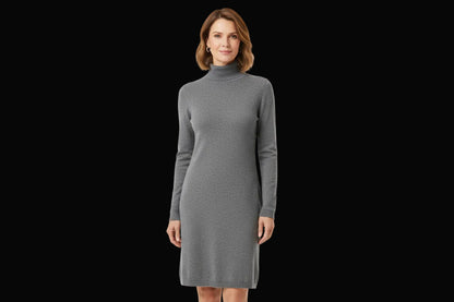 Allude pure cashmere knit dress in grey — rent from Laura Messerschmitt, Berlin stylist