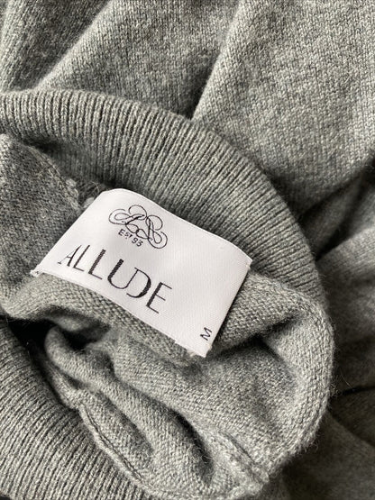 Allude — Pure Cashmere Knit Dress in Grey — front view | Rent designer fashion at Laura Messerschmitt Berlin