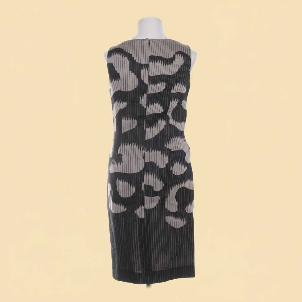 Escada Coat and Dress, Size: 34, Brown, Gray, Black