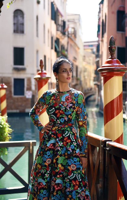 Midi Dress Jolin by MATSOUR'I 36 HANDMADE IN BERLIN