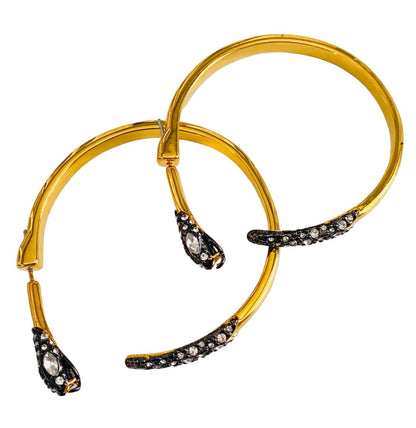 Alexis Bittar — Pavé Crystal Serpent Hoop Earrings