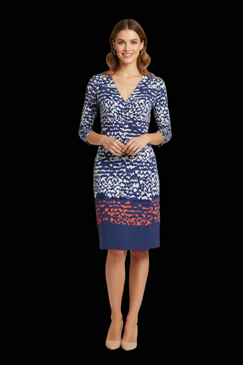 Diane von Furstenberg silk wrap dress in blue, white & red — rent from Laura Messerschmitt, Berlin stylist