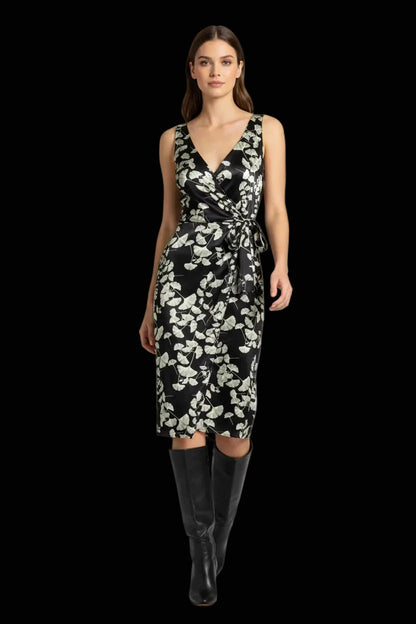 Diane von Furstenberg silk ginkgo leaf wrap dress — rent from Laura Messerschmitt, Berlin stylist