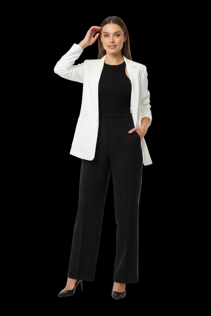 Halston Heritage — Cotton Blazer in White