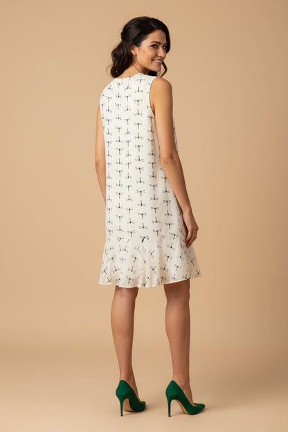 Max&Co — Silk Shift Dress in Dragonfly Print