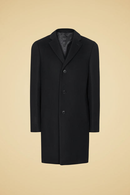 Reiss — Gable Epsom Wool-Blend Coat in Black (New)