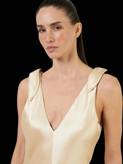 Havilland — Crème Couture Dress — view 10 | Rent designer fashion at Laura Messerschmitt Berlin
