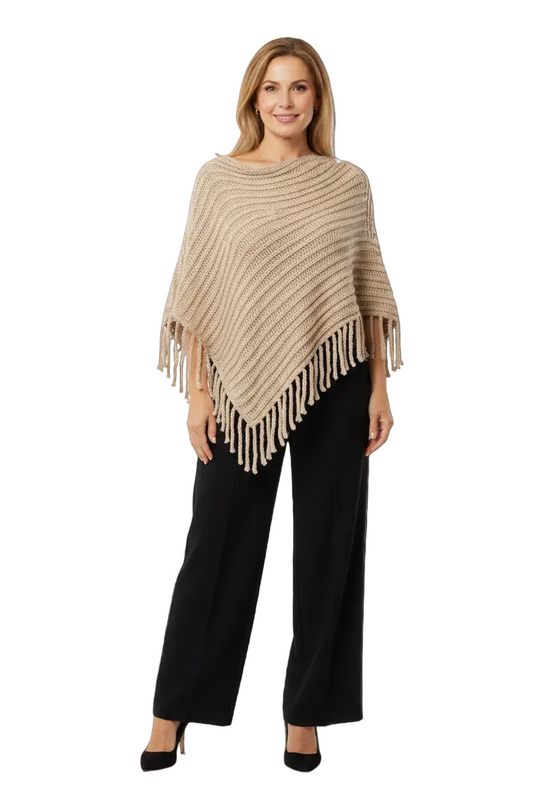Tchibo — Cream Polyester Poncho