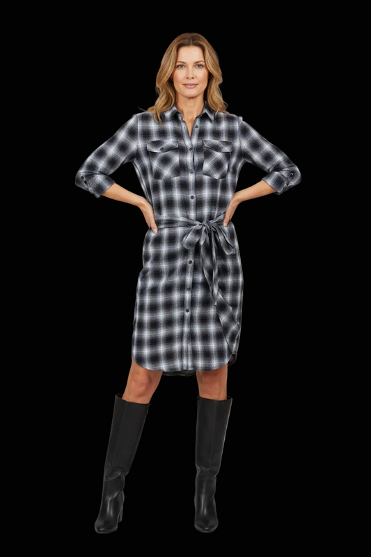 Ralph Lauren Denim & Supply plaid shirt dress — rent from Laura Messerschmitt, Berlin stylist
