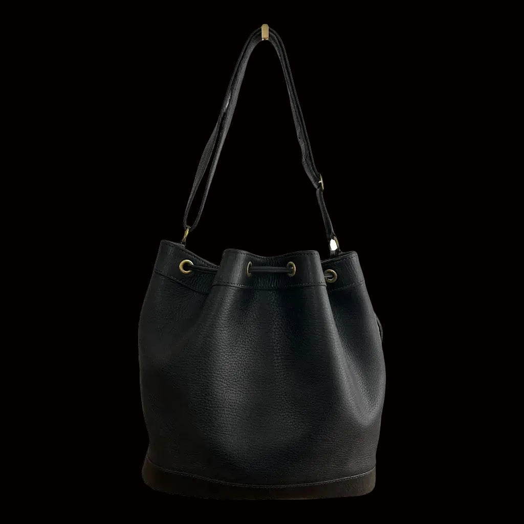 Hermès Market bucket bag clean front view on white background