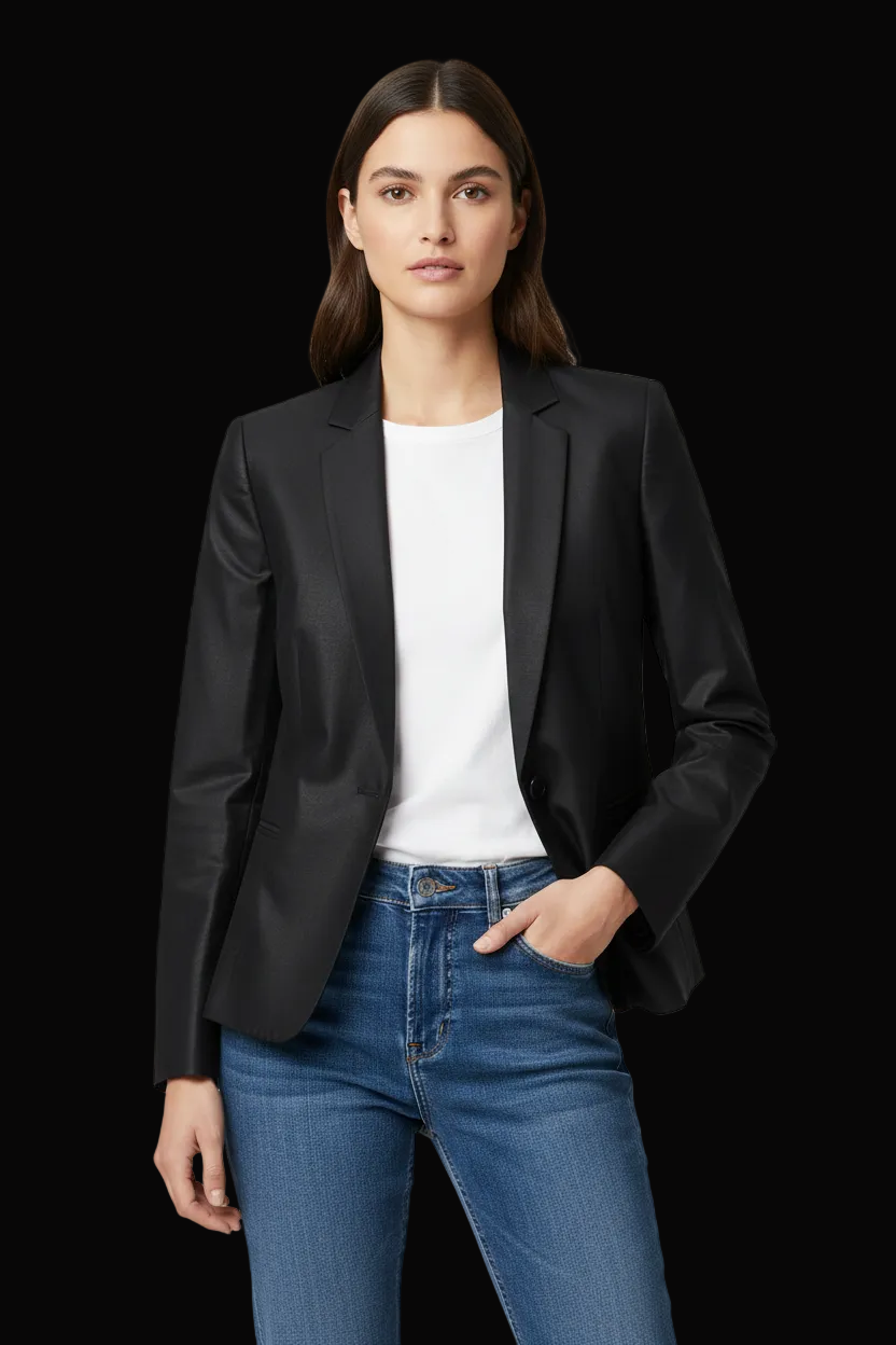 Dolce & Gabbana black silk blazer — rent from Laura Messerschmitt, Berlin stylist