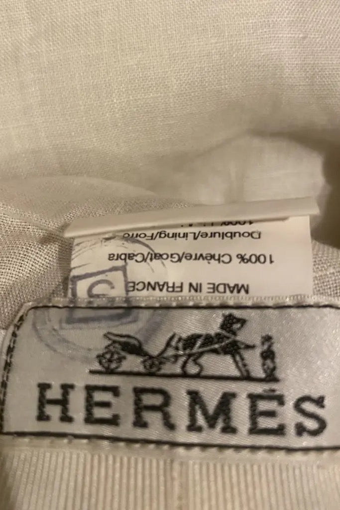Hermès — Beanie in Leather — view 5