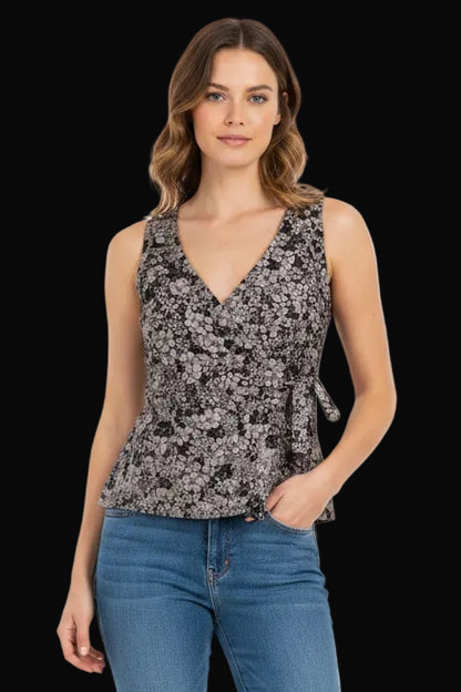 French Connection - Silk Two-Piece Suit in Floral Print