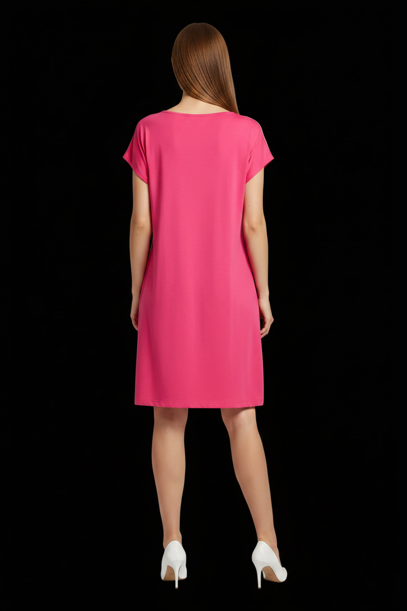 Zadig & Voltaire — Cotton T-Shirt Dress in Hot Pink