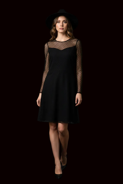 Rag & Bone silk point d'esprit lace dress in black — rent from Laura Messerschmitt, Berlin stylist