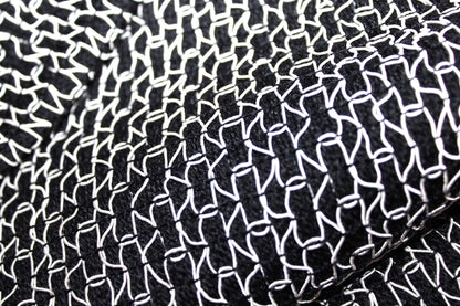 Chanel Boutique 1990s high-waisted cropped trousers black and white viscose knit back view