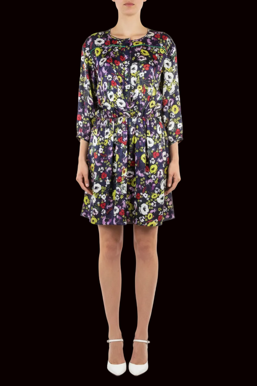 Miss Sixty silk floral blouson mini dress (nwot) — rent from Laura Messerschmitt, Berlin stylist