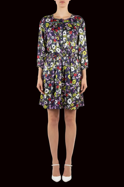Miss Sixty silk floral blouson mini dress (nwot) — rent from Laura Messerschmitt, Berlin stylist