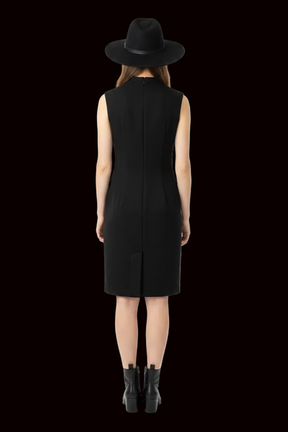 1.2.3 Paris — Sleeveless Shift Dress in Black