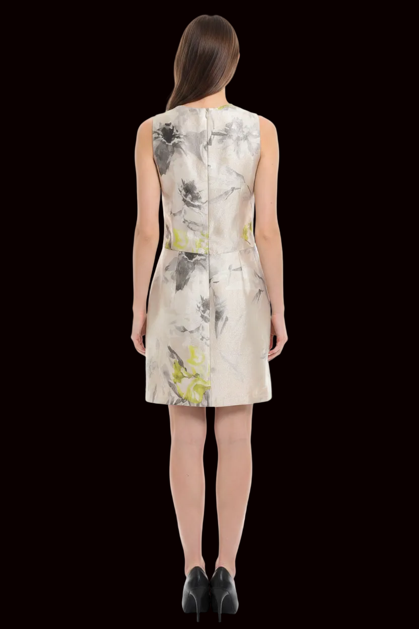 Mongrels in Common — Silk Dress in Watercolour Floral