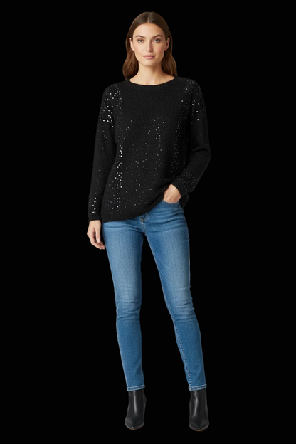 Christian Dior vintage angora sequin pullover dress in black — rent from Laura Messerschmitt, Berlin stylist