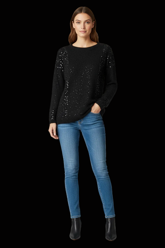 Christian Dior vintage angora sequin pullover dress in black — rent from Laura Messerschmitt, Berlin stylist