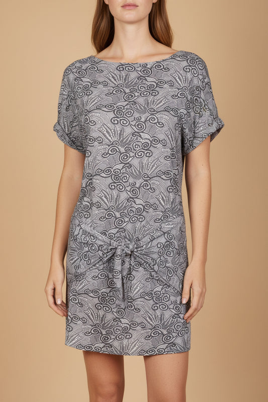 3.1 Phillip Lim — Printed Drop-Waist Mini Day Dress Size 34