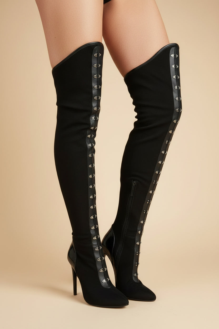 Giuseppe Zanotti — Black Over-the-Knee Boots