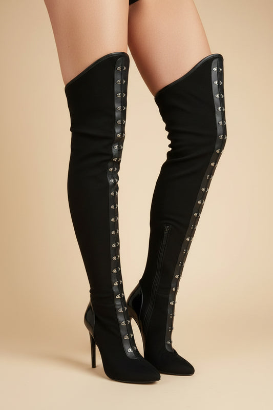 Giuseppe Zanotti — Black Over-the-Knee Boots