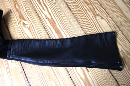 Chanel Paris over the knee leather and suede boots — view 2
