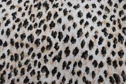 Diane von Furstenberg — Ribbed Knit Mini Dress in Ivory Leopard
