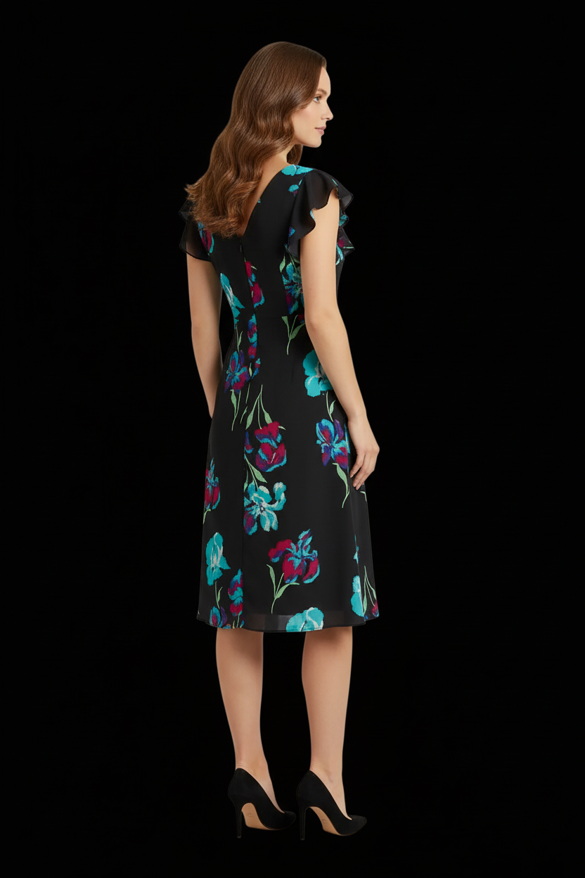 Diane von Furstenberg — Silk Jersey Fit-and-Flare Dress in Watercolour Floral